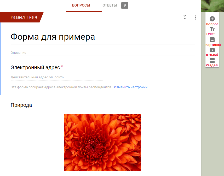 Все возможности Google Forms