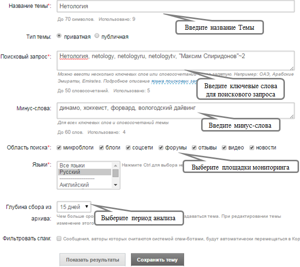 Мониторинг упоминаний