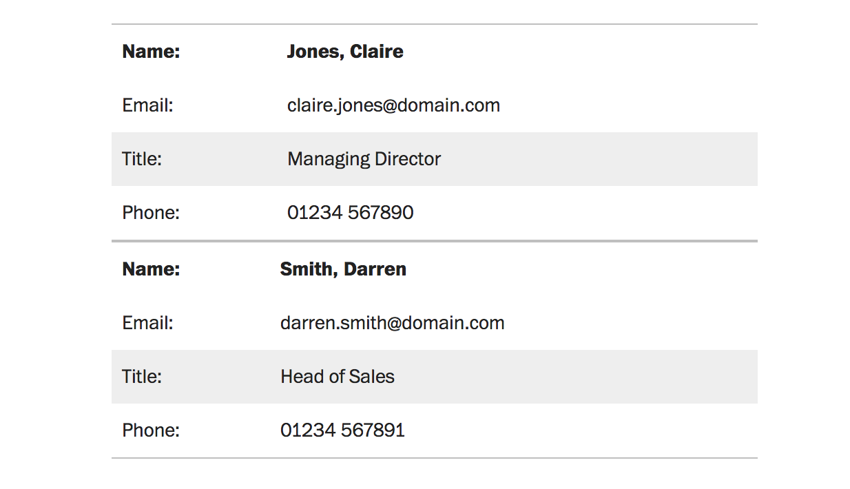 Веб-типографика: создаем таблицы для чтения, а не для красоты