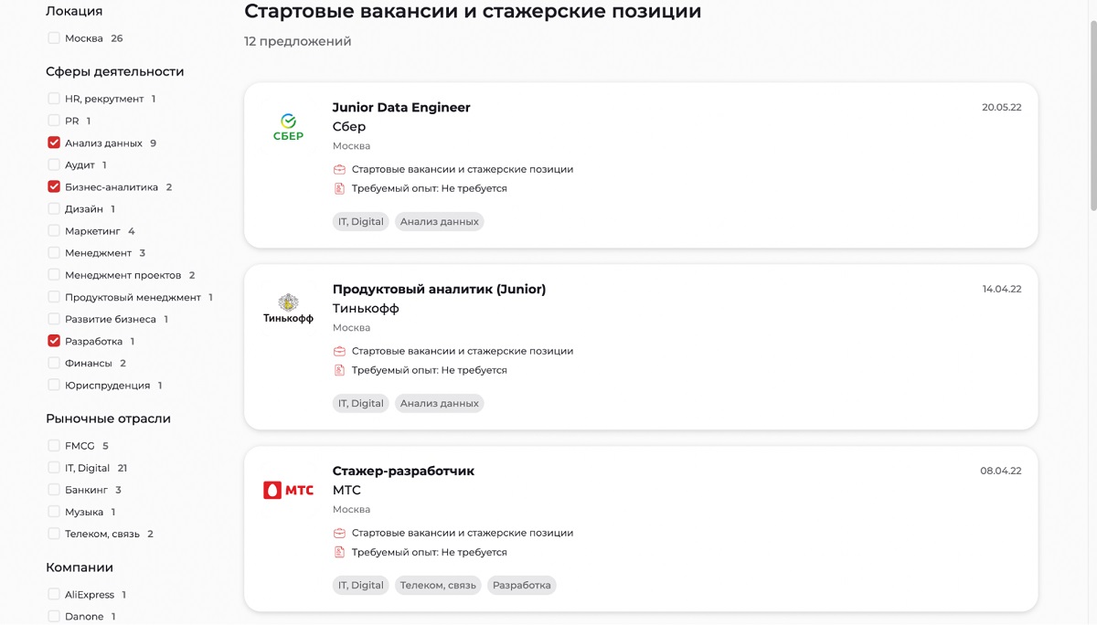 Где начинающему IT-специалисту искать стажировки: 10 лучших ресурсов