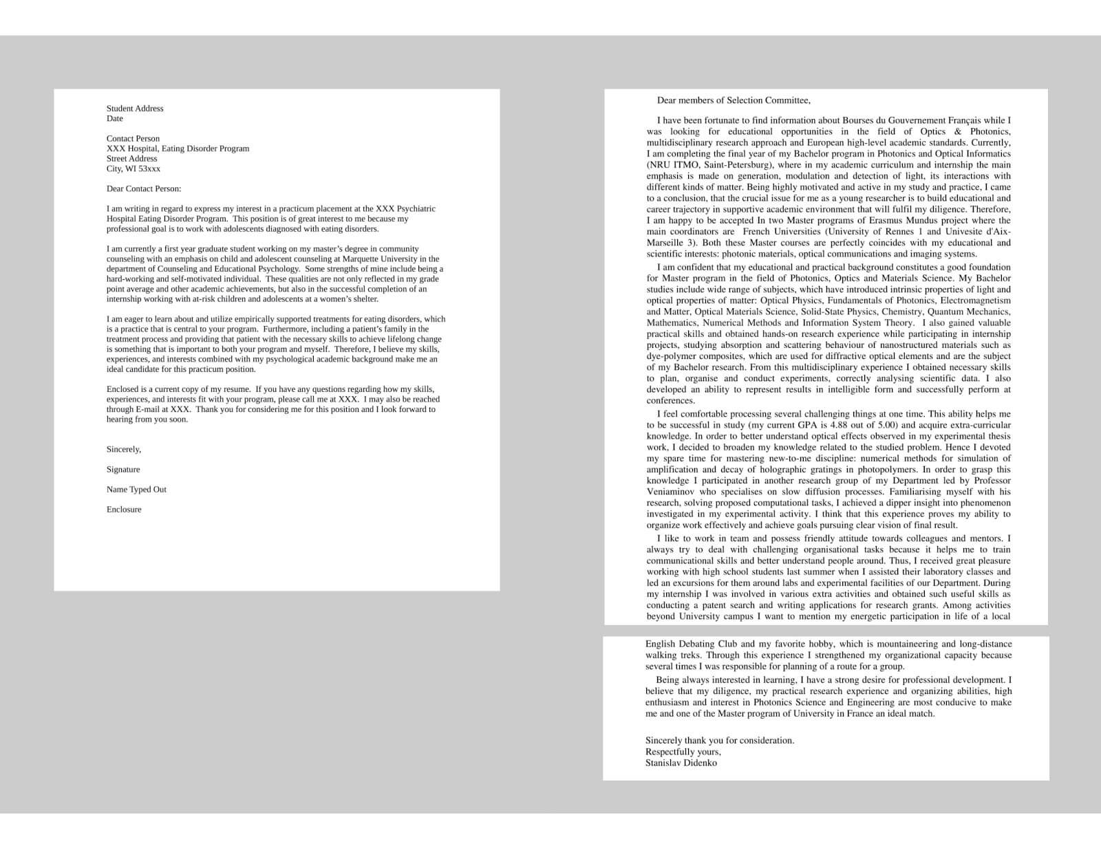 Как написать мотивационное письмо для стажировки и обучения за рубежом