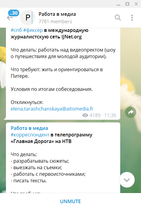 Лучшие Телеграм-каналы с вакансиями: подборка «Антирабства»