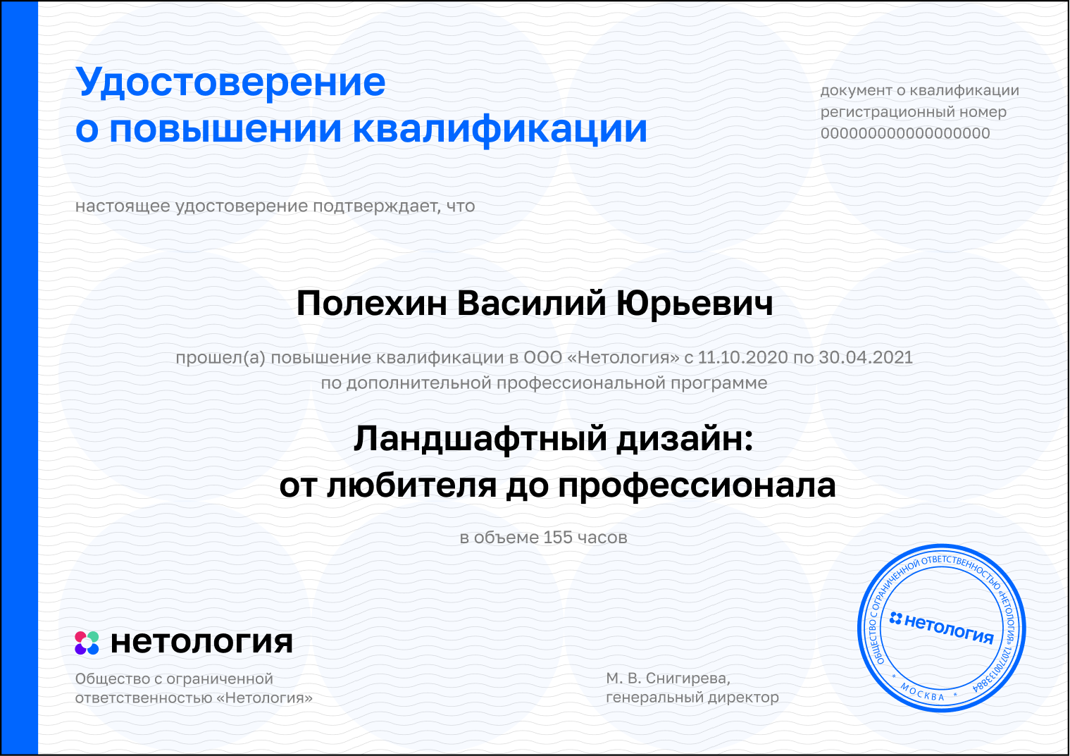 Нетология разработчик