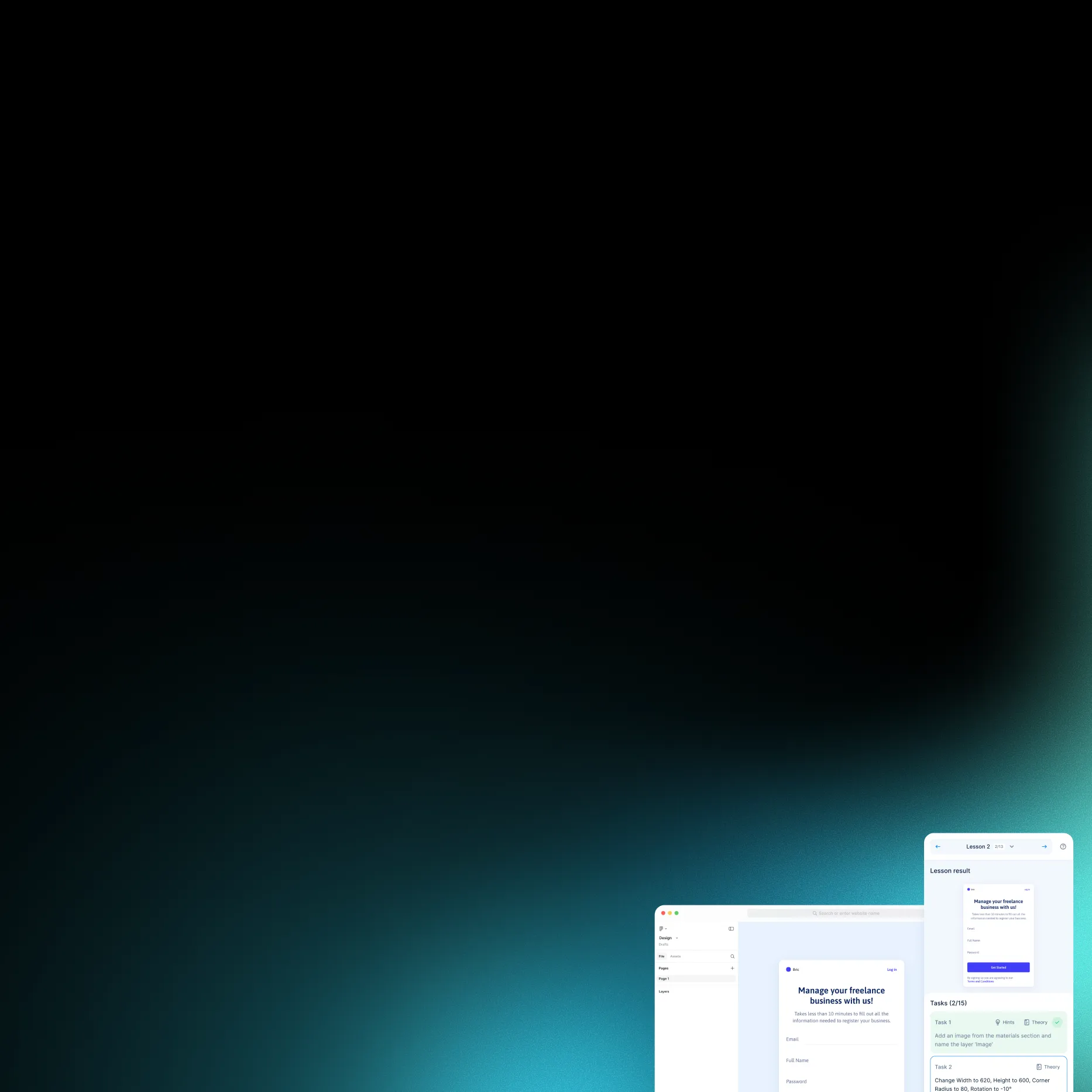 <font color="#f3f4f7">Интерактивный Figma-тренажёр от Befront </font>